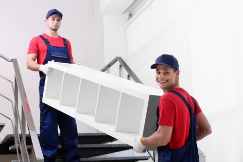 Commercial movers handling office furniture and equipment locally