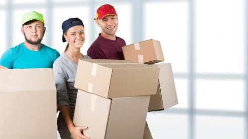 Household belongings safely packed in an Enfield storage unit