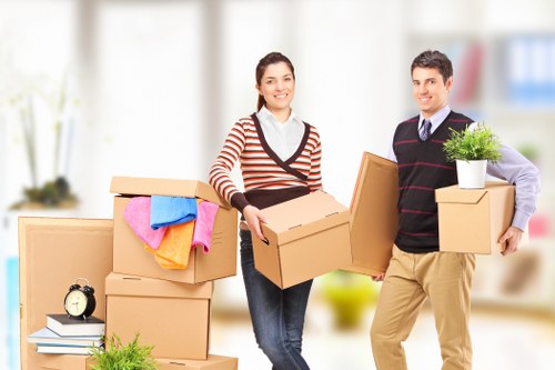 Packing and transport setup for Enfield removals service