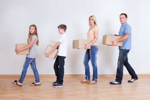 Apartment relocation scene showing local removals in Enfield