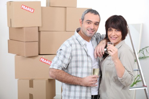 Clean and secure Enfield self storage facility interior